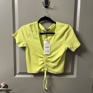 Zara Tie Front Top